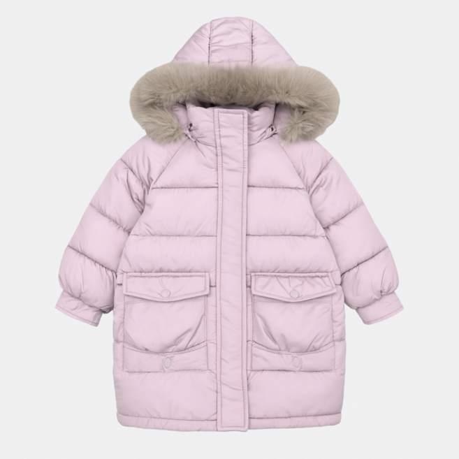 여아 키즈 주니어 패딩 초등학생 겨울 방수 방한 후드 롱패딩 점퍼