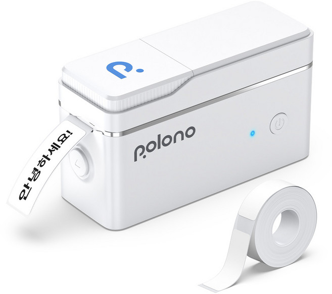 POLONO P31s 네임스티커 라벨 프린터 라벨기 (라벨지포함), 1개, P31S-W(흰색)