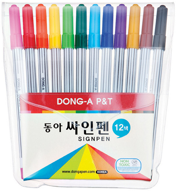 동아(문구) 동아 싸인펜 사인펜 (12색), 단품