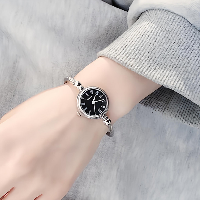 젤루나 여성용 뱅글 팔찌 유니크 손목 시계 W-06