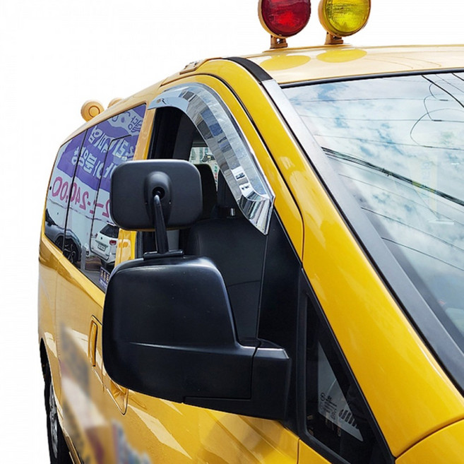 포터2 봉고3 그랜드스타렉스 학원버스 광각미러 사이드 보조미러, 1개, 사각디귿형