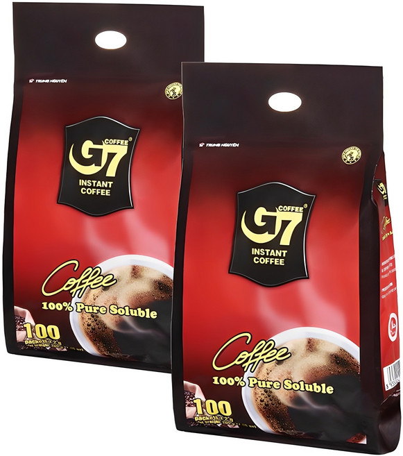 G7 블랙 커피, 2g, 100개입, 2개