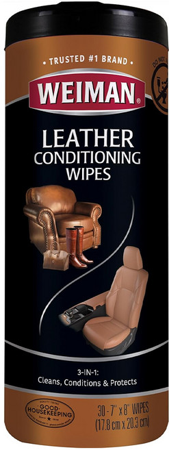 와이만 가죽 레더 클리너 컨디셔너 티슈 30매 가죽관리, 단품, 1개