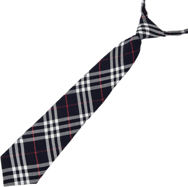 체크 패턴 스쿨룩 교복 넥타이