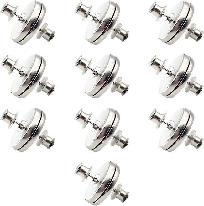 10개입 커튼 자석 클립 마그네틱 결합 후크, 실버 25mm, 10개