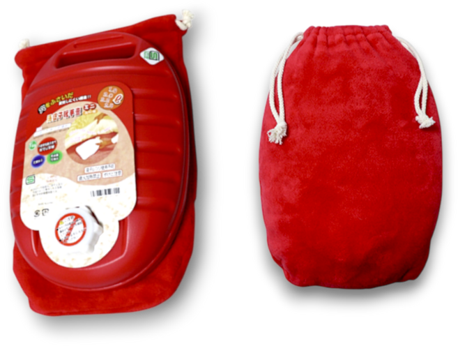 일본 보온물주머니 유탄포 레드 대형2.8L, 2개