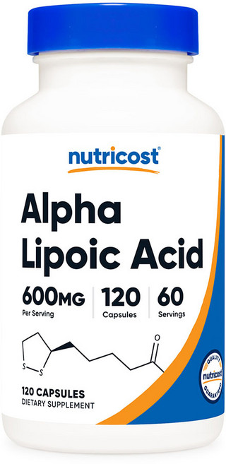 Nutricost 알파리포산 300mg 120 캡슐, 120정, 1개