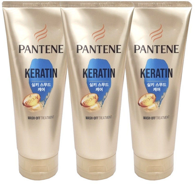 팬틴 실키 스무드케어 트리트먼트, 4개, 220ml