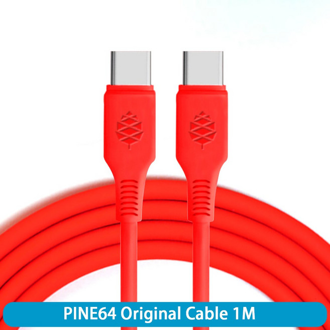 연장코드 납땜 PINE64 전원 전기 C타입 to C 다리미 케이블 고온 특수 코드 350 저항 실리콘, PINE64 Cable 1 M, 1개