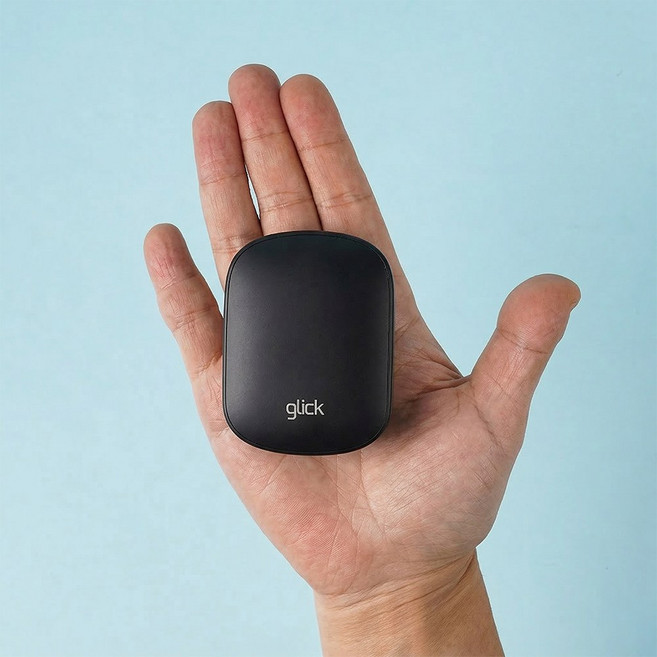 지클릭커 OFFICEPRO OP10 슬라임 휴대용 미니 블루투스 무소음 무선 마우스 (블랙)