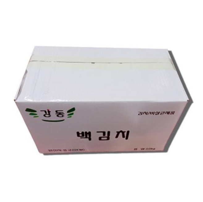 강동 백김치 10kg, 아이스박스, 1개