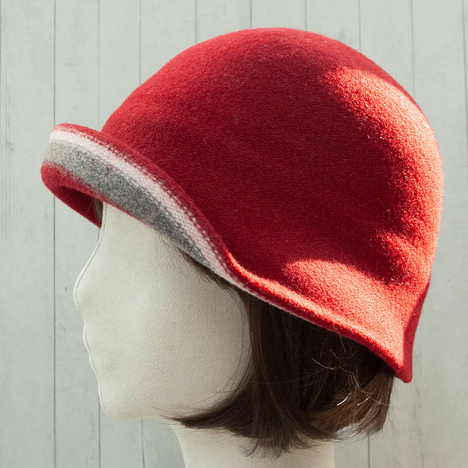 울 버킷햇 펠트 클로슈햇 여자 겨울 벙거지 모자