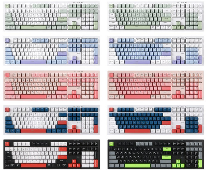 지클릭커 오피스프로 WK50 사일런스 M RGB 무소음 방수 블루투스 키보드 108키, 제조사축, Greenwich RC1