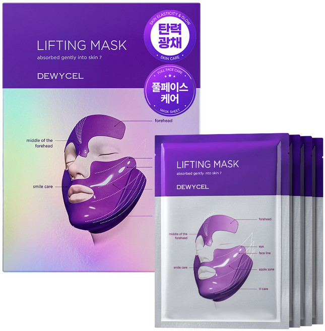 듀이셀 7리프팅 마스크 16g, 4개입, 1개