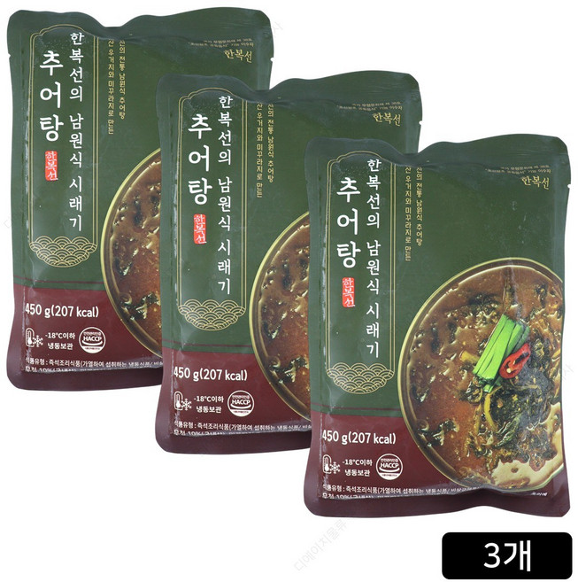[홈쇼핑] 한복선의 남원식 시래기 추어탕, 450g, 3개