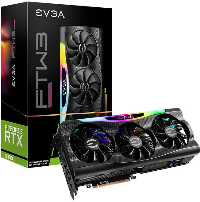 EVGA 지포스 RTX 3080 FTW3 ULTRA GAMING D6X 10GB