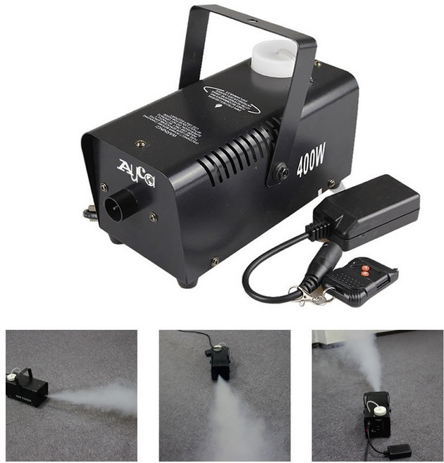 400W 리모컨 연기 발생기 디스코 홈파티 무대 연기기 공기청정기, 1, 1
