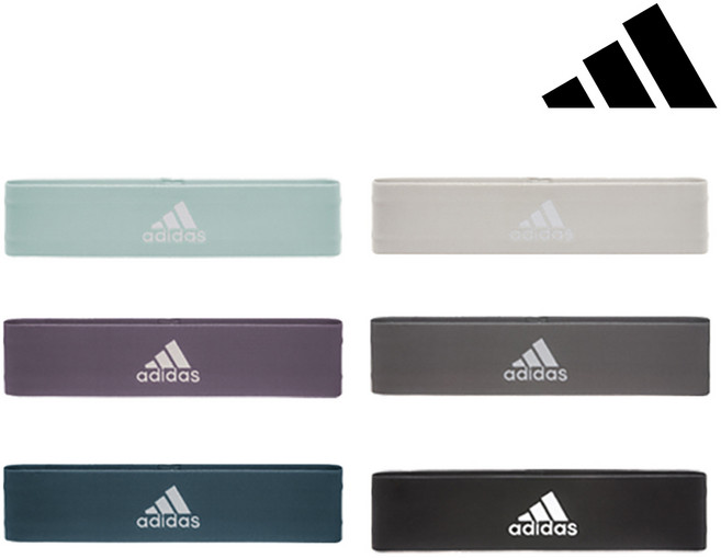 아디다스 힙업밴드 스쿼트 운동 다이어트 홈트 탄력밴드, 스톤(중), 1개