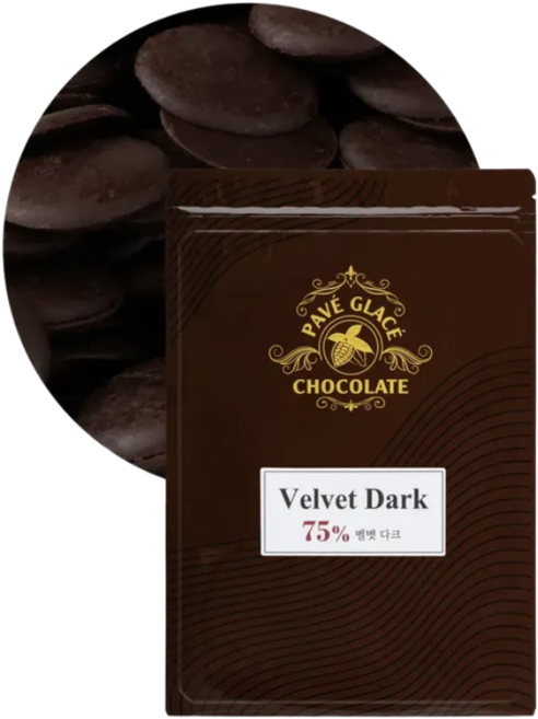 파베글라스 75% 벨벳 다크 커버춰 리얼 초콜릿, 1개, 1kg