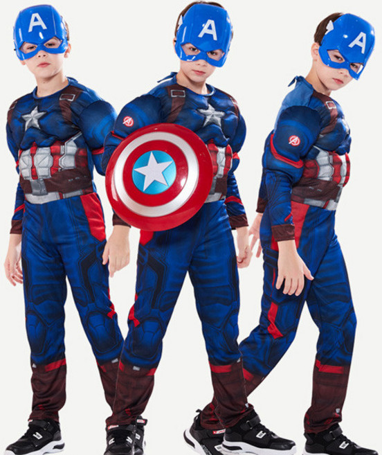 유아 아동 코스튬 할로윈 남아 의상 어벤져스 캡틴아메리카 세트