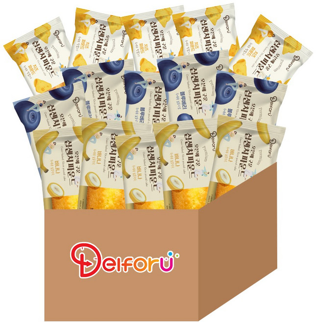 [델포유] 오븐에 구운 십센치 파운드 인기구성 3가지맛, 15개, 50g
