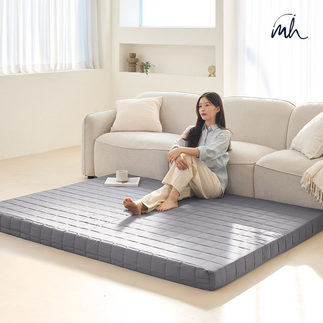 몽스홈 국내생산 평판 탄탄한 마약 매트리스 자취 토퍼 원룸 침대 바닥 허리좋은 수면매트 6cm MS