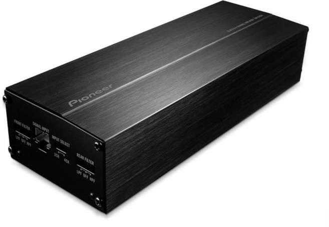 Pioneer GM-DX871 - 파워하우스 앰프 1 600와트 클래스 D 기술 1채널 가변 로우 패스 필터 컴팩트한 디자인 및 원격 베이스 부스트 컨트롤, GM-D1004 - 400W