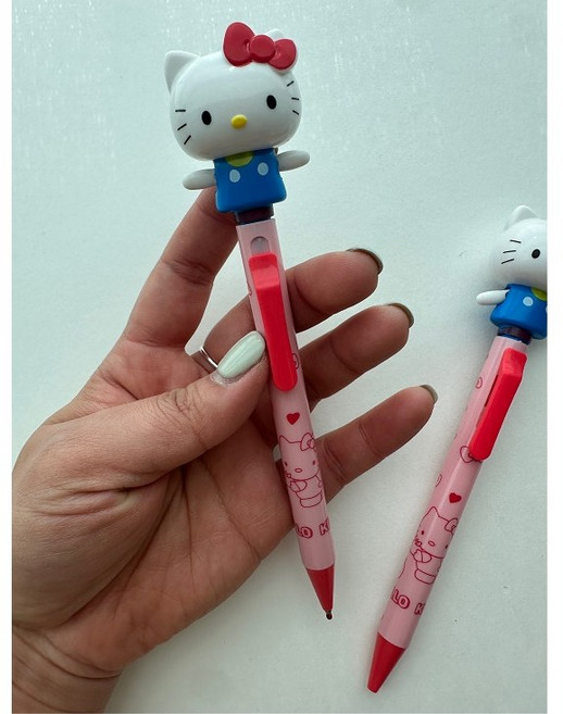 움직이는키티볼펜 귀여운키티볼펜 신학기문구, 1개, 핑크