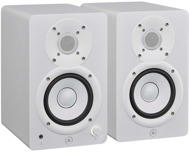야마하 YAMAHA 파워드 스튜디오 모니터 스피커 쌍 컴팩트 화이트 HS4W, 상세페이지 참조