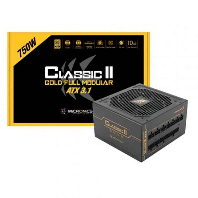 마이크로닉스 Classic II 750W 80PLUS GOLD 230V EU 풀모듈러 ATX 파워, HP1-O750GD-E12F