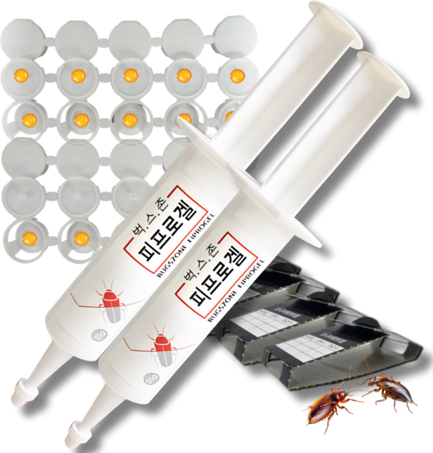 효과빠른 바퀴벌레약 먹이캡30개+트랩세트 피프로닐 내성없는 바퀴약 전문가용 바퀴벌레 퇴치제, 2개, 35g