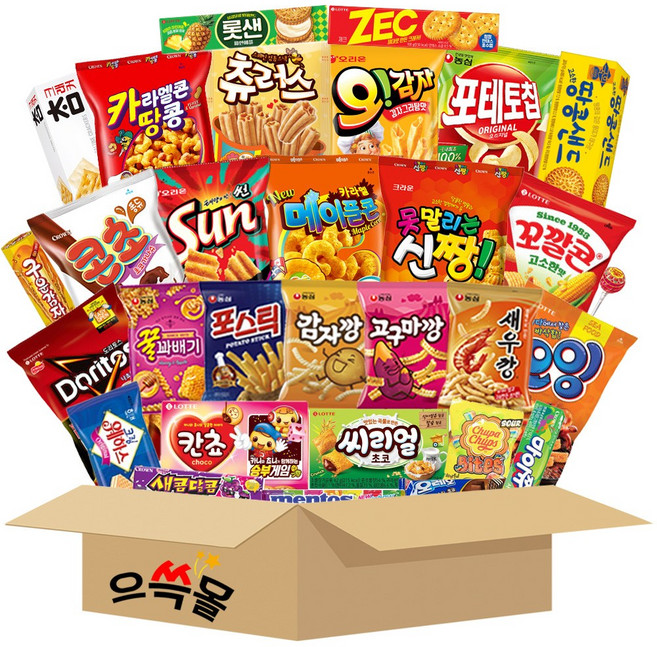 종합인기과자 선물세트, 푸짐하게30종, 1개, 30g