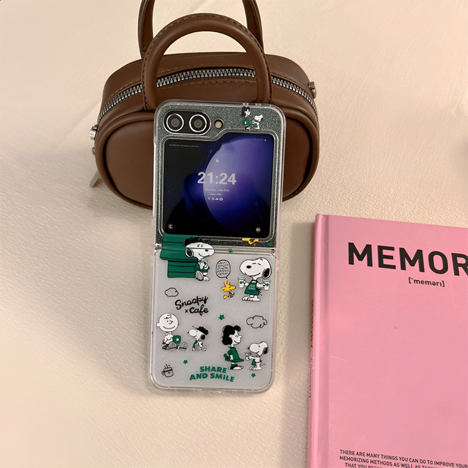 z플립5 케이스 z플립6 케이스 z플립7 케이스 캐릭터 스팽글 폴딩 젤리 핸드폰 케이스