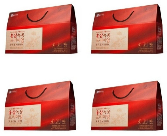 종근당건강 홍삼녹용 프리미엄 4박스, 112.5g