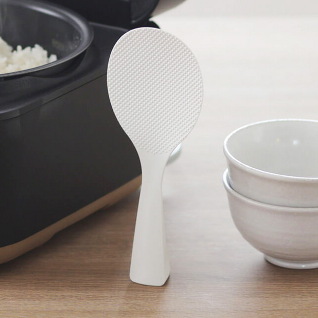 일본 마나 스탠딩 엠보싱 주걱 / K386, 1개, 화이트 [K386W]