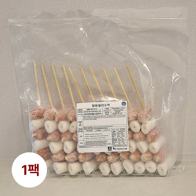 [델리] 소떡소떡 휴게소간식 캠핑용 (냉동), 1개, 900g