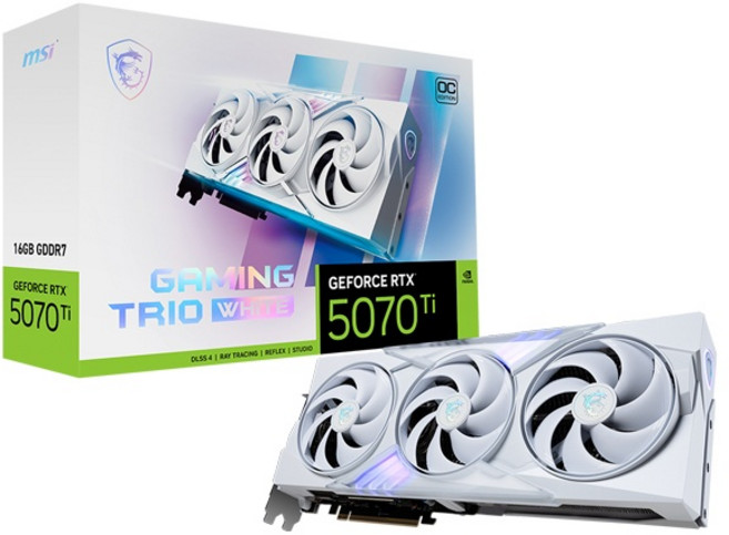 [MSI] 지포스 RTX 5070 Ti 게이밍 트리오 OC 화이트 D7 16GB 트라이프로져4