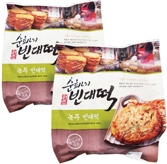 피코크 순희네 빈대떡, 800g, 2개