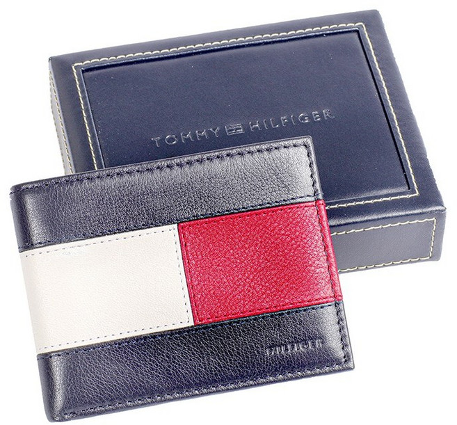 타미힐피거 20109 네이비 반지갑