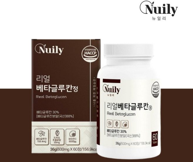 미생물발효 베타글루칸 면역채움 미생물발효 효모, 1개, 60정