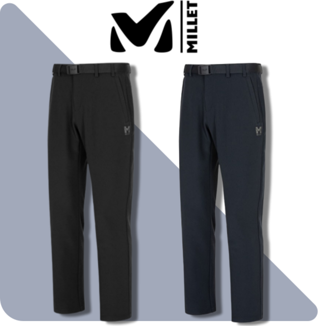 밀레 남성 한겨울 바지 기모 본딩 팬츠 신축성 활동성
