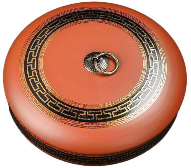 보이차 수납함 차통 차함 항아리 티캔 도자기 밀폐 방습, 15. 부춘산 지도-잎차 차통