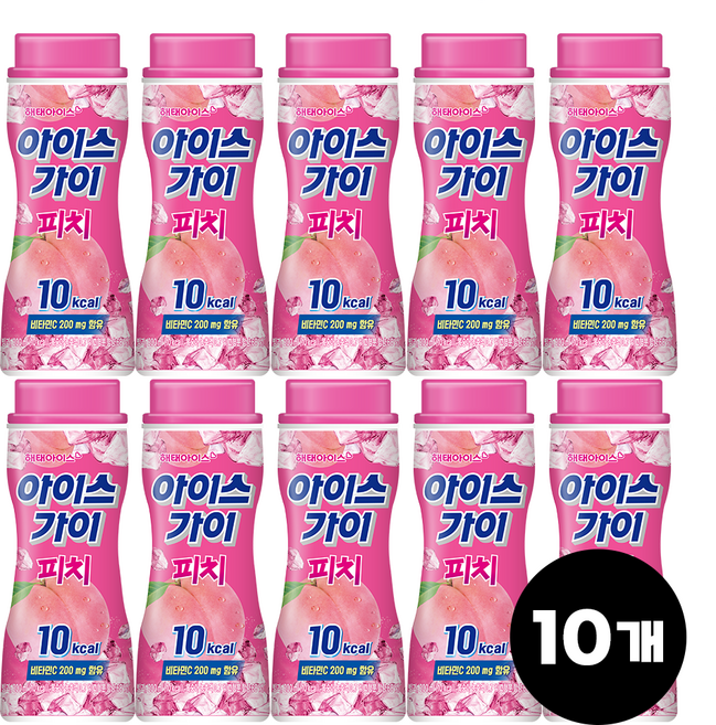 빙그레 해태아이스 피치 10개, 200ml
