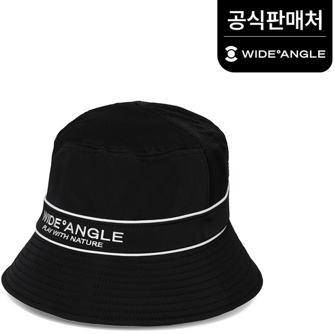 와이드앵글 공식 여성 TO 매쉬 믹스 햇 골프 모자 WWP25C10Z1, 1개, Black