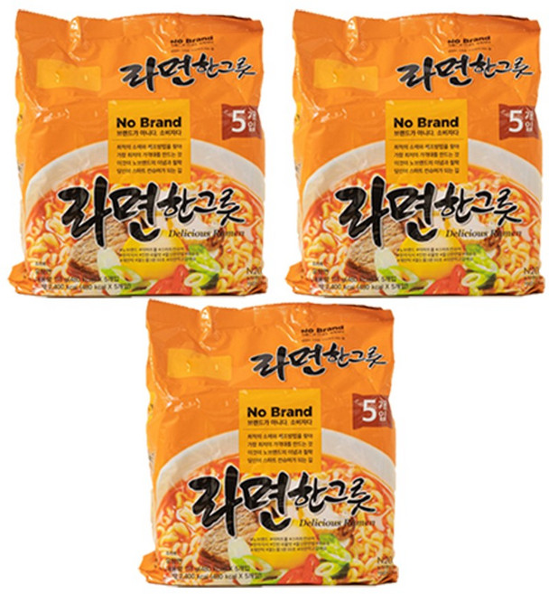 [퀴클리몰] 노브랜드 라면 한 그릇 얼큰하고 진한맛 575g, 15개