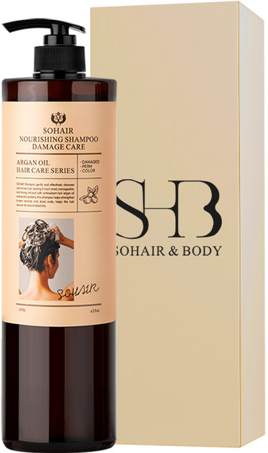 쏘헤어 너리싱 아르간 탈모 샴푸 데미지케어 500g, 1개