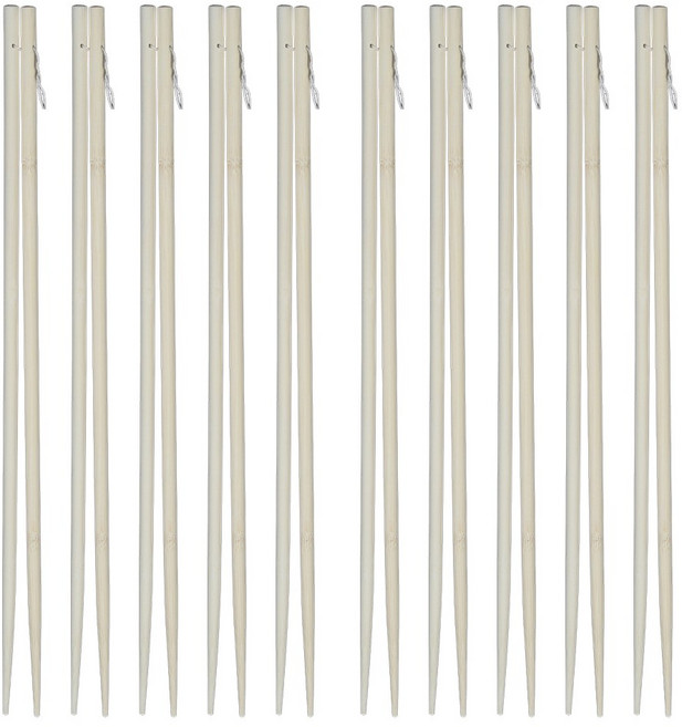 대나무 대백색 튀김 젓가락 45cm 39cm 33cm, 10개