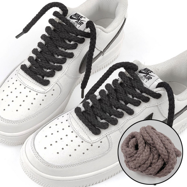 예삐스토어 1+1 밧줄 신발끈 두꺼운 운동화끈 굵은신발끈 슈레이스 커스텀 덩크 어글리슈즈