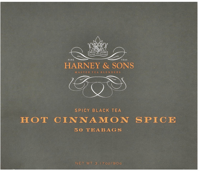 행복하세요 Harney & Sons 스파이시 홍차 핫 시나몬 스파이스 티백 50개입 90g(3.17oz) 건강하시구요, 1개