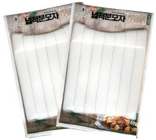 (농부마을 콩사랑) 국내제조 다원 넙적분모자 분모자 당면 분모자 떡볶기 마라탕 훠궈 사리, 250g, 8개